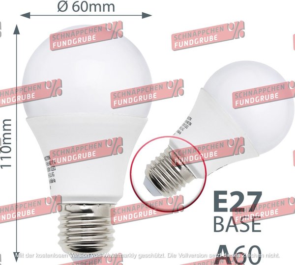 B.K.Licht LED-Leuchtmittel, E27, 5 Stück, Warmweiß, LED Lampe Glüh-Birne SET 9W 806 Lumen warmweiß 3
